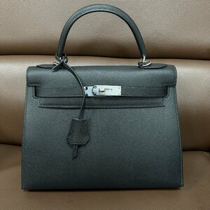 新品未使用 ◆HERMES エルメス◆ ケリー28 外縫い B刻印 ヴォーエプソン ハンドバッグ トートバッグ Kelly 2way ブランド レディース