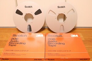 【美品】Scotch 10号オープンリールテープ メタルリール 206 2本セット