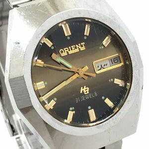 ORIENT オリエント ハイエース 腕時計 H469103-60 自動巻き アナログ ラウンド カレンダー ヴィンテージ 21石 カットガラス 動作確認済み