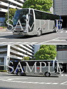 D【バス写真】Ｌ版２枚　ウィラーエクスプレス　エアロクイーン　リボーン