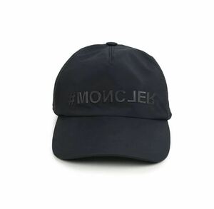 本物正規品 MONCLER モンクレール ブラックキャップ帽子 3B00006 54AL5 999 イタリア正規品 新品未使用品 タグ付き