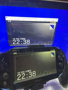 ★キャプチャ機能搭載★ PSvita 2000 本体 ブラックブルー 稼働確認済み品 美品 SONY PSVITA 2000 ソニー プレイステーションヴィータ 2000