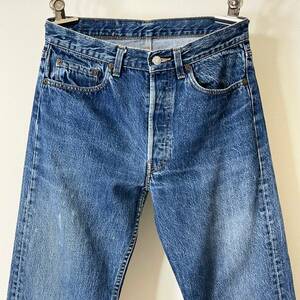 希少《 1980s / Good Condition / W32 》80s 美品【 Levis 501 ビンテージ 濃淡 色落ち 裾カット デニム ジーンズ アメリカ製 】