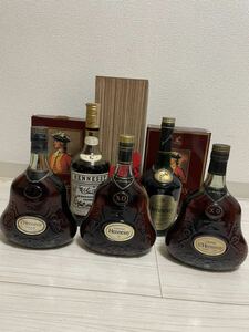 Hennessy XO ヘネシー NAPOLEON 他金キャップ ブランデー COGNAC 古酒 700ml 5本まとめ