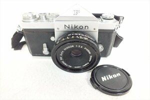 ◇ Nikon ニコン F アイレベル フィルム一眼レフ GN Auto NIKKOR 1:2.8 45mm シャッター切れOK 中古 現状品 240408R7205