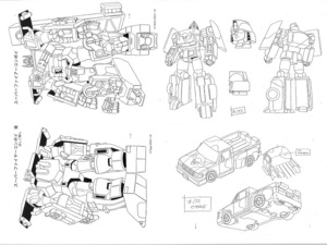 ③トランスフォーマー カーロボット　TRANSFORMERS CAR ROBOTS　製作用資料　設定資料