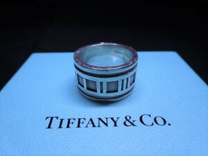 ■TIFFANY＆Co. ティファニー アトラス ワイド ヴィンテージ シルバー SV925 リング 指輪 14号■