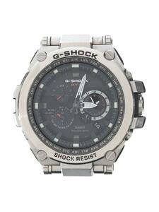 CASIO◆ソーラー腕時計・G-SHOCK/アナログ/SLV