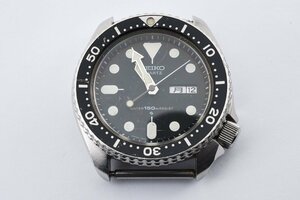 稼働品 セイコー デイデイト ラウンド ブラックフェイス 7548-7000 クォーツ メンズ 腕時計 SEIKO