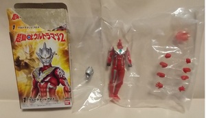 超動アルファ ウルトラマン2【ウルトラマンレグロス】バンダイ/アクションフィギュア/パンチエフェクト付属/未組立/箱に傷み有