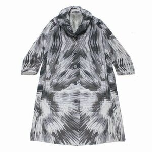 ISSEY MIYAKE イッセイ ミヤケ 2009AW Runway Collection 幾何学柄 プリーツ コート 2 グレー系