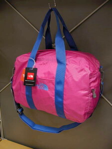 新品 海外限定 ノースフェイス ピンク×青 ショルダー 2WAY ダッフル ボストン バッグ 旅行鞄