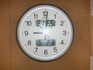セイコー　掛時計　KX348S 稼働品　電波時計