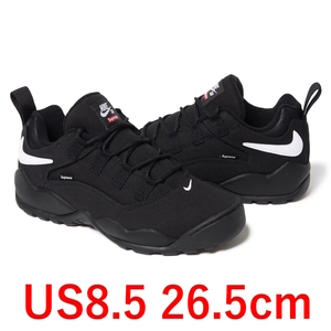 Supreme Nike SB Darwin Low US8.5 26.5cm ブラック 新品 ② シュプリーム ナイキ BLACK 黒 2024SS