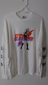 ヒステリックグラマー　HYSTERIC GLAMOUR　ロンT　ヴィクセンガール　VIXENGIRL　白　ホワイト　サイズＭ　送料無料