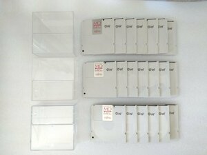 3.5インチMOディスク640MB 20枚 (中古品、富士通製、初期化済、ケース付き）