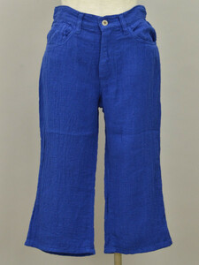 コムデギャルソン JUNYA WATANABE COMME des GARCONS パンツ リネン XSサイズ ブルー レディース F-M7063