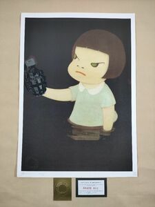 #022 DEATH NYC 世界限定ポスター 現代アート ポップアート バンクシー Banksy 手榴弾 奈良美智 おかっぱ少女 目つき エルメス