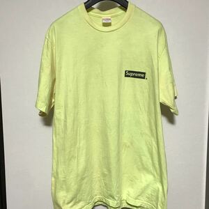 中古☆Supreme ☆半袖Tシャツ ☆黄色☆Ｌ