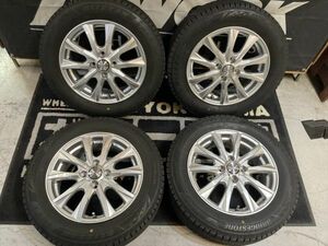 ◆決算SALE 1000円～!! 冬用Set!! ブリザックVRX3付き!! ウェッズ ジョーカー スタッドレス 5.5J ET42 175/65R15 アクア フィット 他