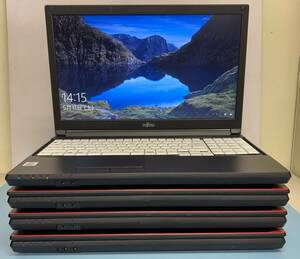 中古ノートパソコン ４台セット ★Windows10★Fujitsu Core i5-10310U/@2.21GHz/8GB/SSD 256GB/15インチ以上★