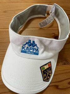 送料込み！Kappa ゴルフサンバイザー 白 ホワイト サンバイザー ワッペン GOLF ゴルフウェア 帽子 サンバイザー ケイパ