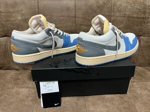 新品未使用品　AIR JORDAN 1 LOW SE JP 限定　エアージョーダン1 ロー　黒タグ　ブルー　レザー