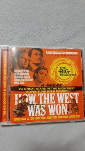 サントラ盤2作品「大いなる西部(58年12曲ジェローム・モロス音楽)西部開拓史(62年15曲アルフレッド・ニューマン音楽)」CD-R盤輸入盤