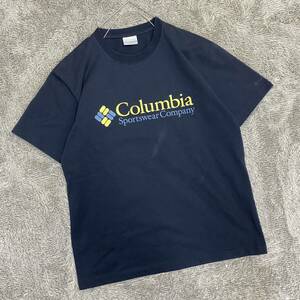 Columbia コロンビア Tシャツ 半袖カットソー サイズM ブラック 黒 メンズ トップス 最落なし （G19）