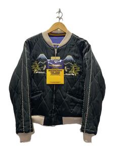 TOYs McCOY◆SOUVENIR JACKET/LIGHTNING LANCERS/スカジャン/ブラック/TMJ1618