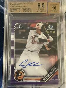 【250枚限定】 Topps Adley Rutschman サイン BGS 9.5 PSA オリオールズ Bowman 1st Auto