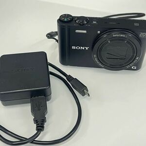 ☆【SONY/ソニー】動作品 Cyber-shot DSC-WX350 コンパクトデジタルカメラ サイバーショット ブラック デジカメ バッテリー 充電器 付