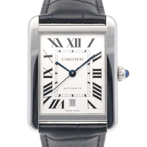 カルティエ タンクソロXL 腕時計 時計 ステンレススチール WSTA0029 自動巻き メンズ 1年保証 CARTIER 中古