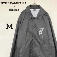 【人気】RYUJI KAMIYAMA × JUNRed コーチジャケット グレー