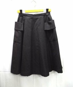 ★FOXEY /フォクシー ◎スカート　38サイズ　チャコールグレー
