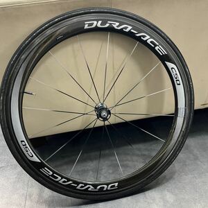 バランス調整済み　シマノ デュラエース DURA-ACE WH-9000 C50 TU ホイール　フロントのみ　カーボン シマノフリー 11速　チューブラー