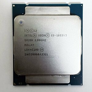 在庫2： 動作確認済 Intel Xeon E5-1603 V3 Intel 2.80GHz LGA2011-3 SR20K