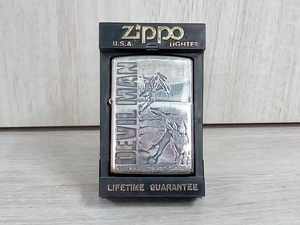 ZIPPO ジッポ ライター デビルマン ハーフボディ S イブシ 1995 ケース有り