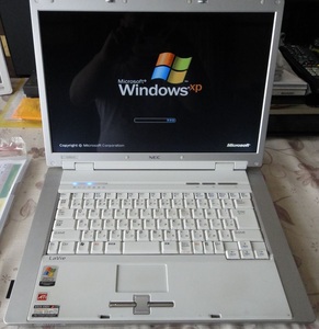 2405001 - NEC LaVie L LL550/G Windows XP 15.4inch モバイルSempron3200 メモリ512MB 2006年 中古 かなりの長期保管品 基本動作確認済