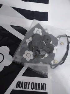 マリークヮント◆デイジー柄◆黒×白 花柄◆布マスク【ファッションマスク】未使用★定価:2420円