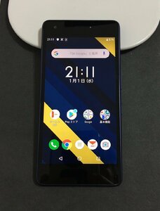 1円～AUスマホ Qua Phone SIMフリー/5インチ液晶 充電動確良好/初期化済/極美-D2231