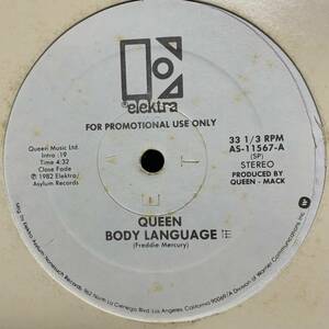 ◆ Queen - Body Language ◆12inch US盤promo　ディスコ!! 
