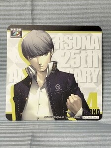 ペルソナ 25th Anniversary セガのたい焼き限定 非売品コースター 主人公 鳴上悠 P4 ペルソナ4 PERSONA4 セガコラボカフェ