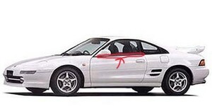 ◎送料無料！ トヨタ MR2 純正 アウター フロントドア ベルト モールディング 左右 型式SW20 1989-1999 新品未使用 希少品 水切りモール