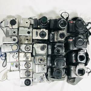 【1円スタート】デジタルカメラ 30個 まとめ売り 動作未確認 Panasonic Nikon Fujifilm Sony Canon Olympus Ricoh デジカメ コンデジ