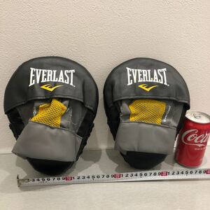 YK-5542 #120 ※難あり 中古品 パンチングミット パンチンググローブ EVERLAST エバーラスト #格闘技 #キックボクシング #トレーニング