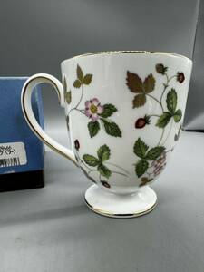 【新品未使用品】 ウェッジウッド マグカップ WEDGWOOD ワイルドストロベリー 花柄 k0423-06