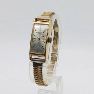 送料無料【手巻き】【動作品】★Lady SEIKO★DIASHOCK★ダイヤショック★19石★14K GOLD FILLED★4045H★レディース/腕時計/アナログ