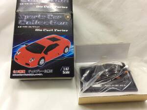 美品 元箱台座付 WELLY 1/87 ポルシェ 911 997 GT3RS 黒 ブラック・オレンジ スーパーカーコレクション