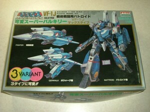 ARII　アリイ製　1/100　可変スーパーバルキリー VF- 1J マックス専用機　超時空要塞マクロス プラモデル 有井